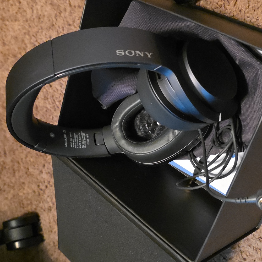 Sony Over-Ear Headphones - Black - Picture 1 of 5